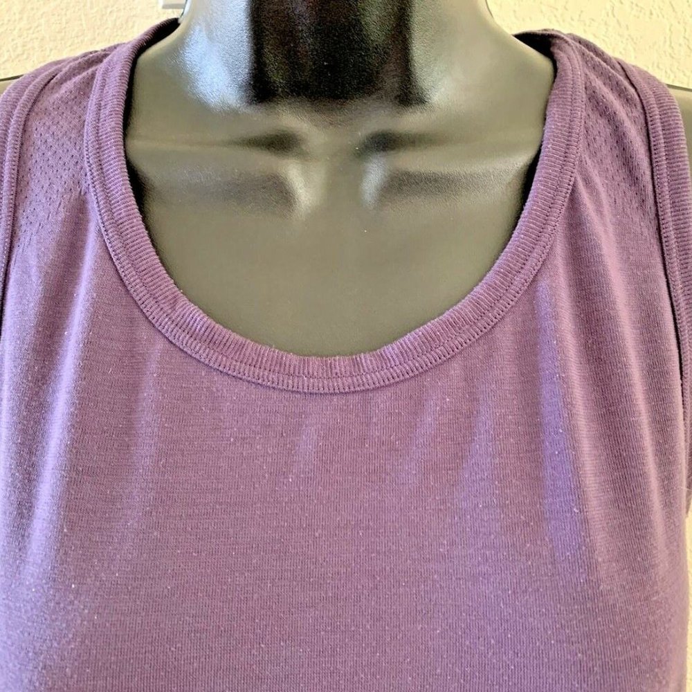 NIKE Tank Top SMALL 4-6 Purple Fit Dry aBnded Bottom Nylon Smoky Plum Racerback - Picture 5 of 13
